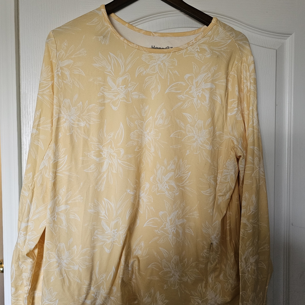 Hang Ten Yellow Floral Women's Top